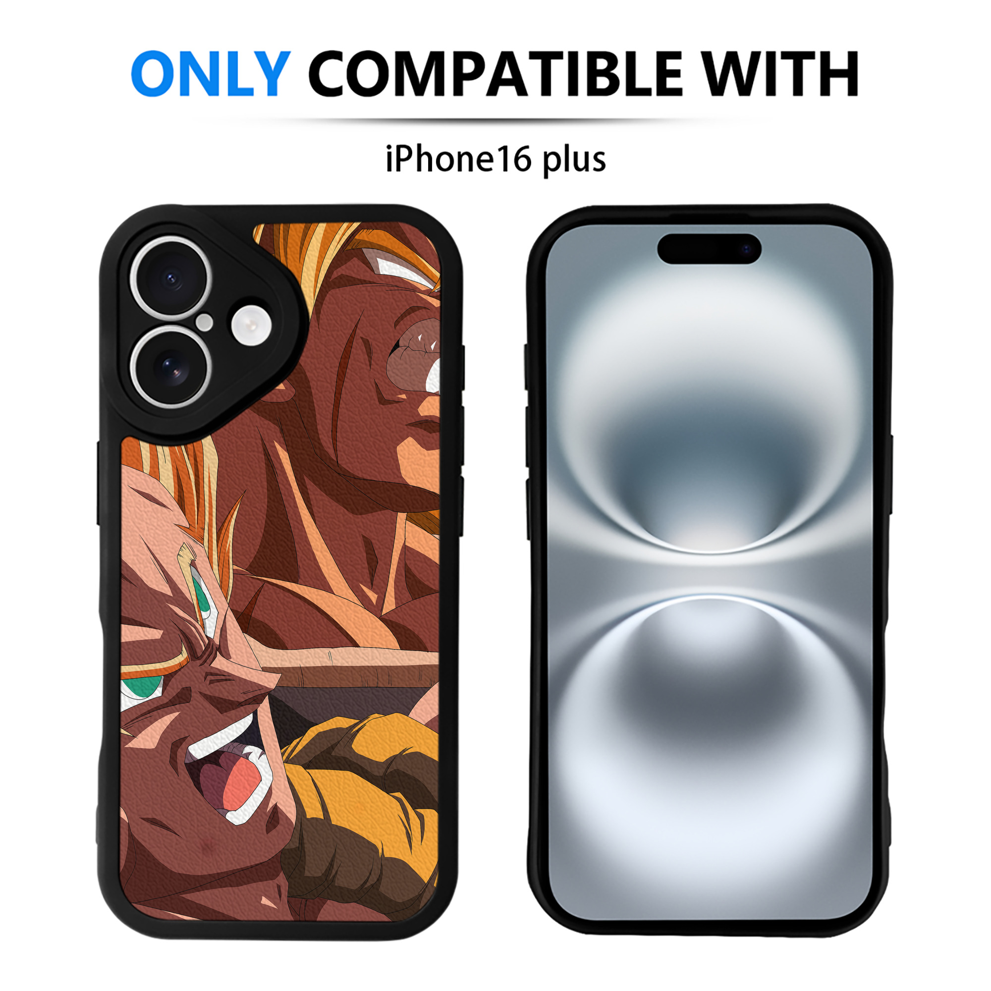 （画像用） ドラゴンボール DRAGON BALL 【iPhone 16シリーズ対応】シリコンスマホケース（レザー調） 材質：シリコン